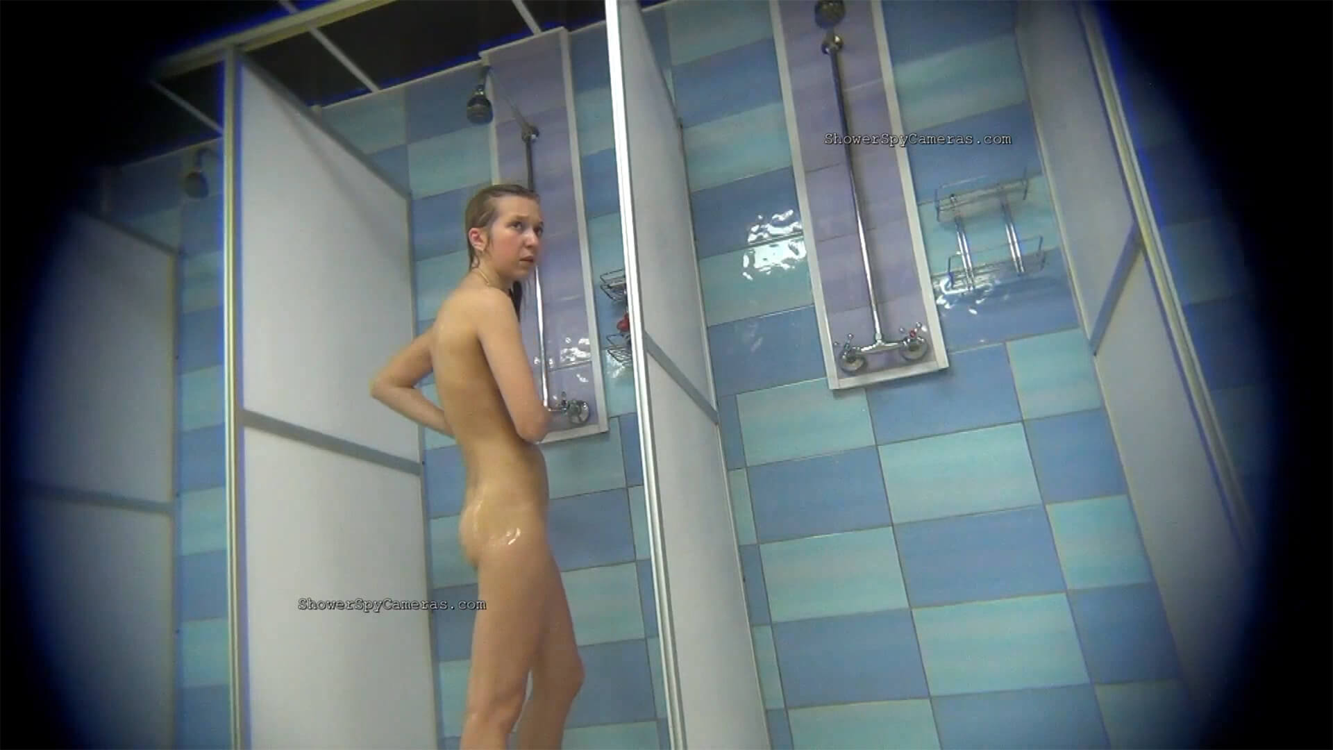 Hidden video shower room voyeur