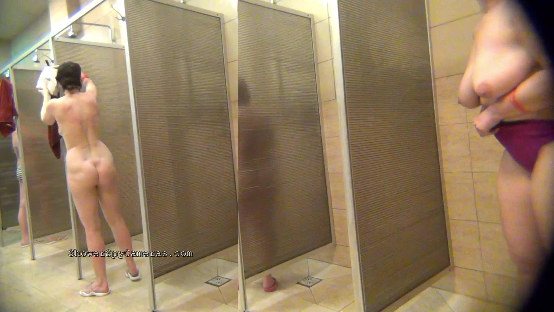 Hidden video shower room voyeur