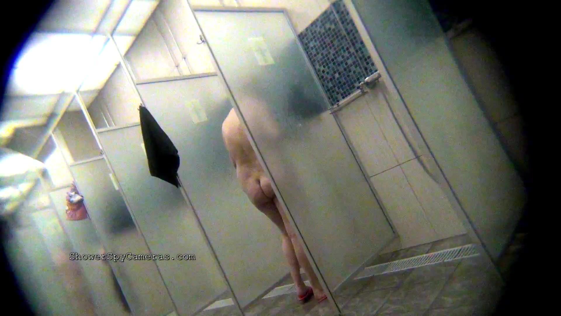 Voyeur woman in the shower video